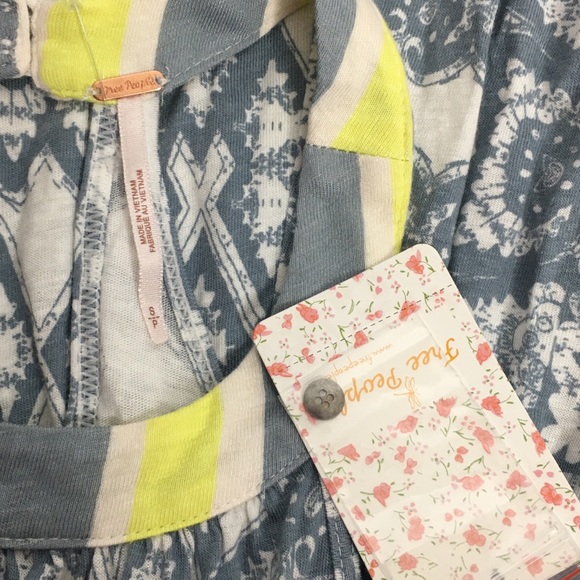 Free People Mimi Printed Halter Neck Tunic Top - Picture 10 of 12